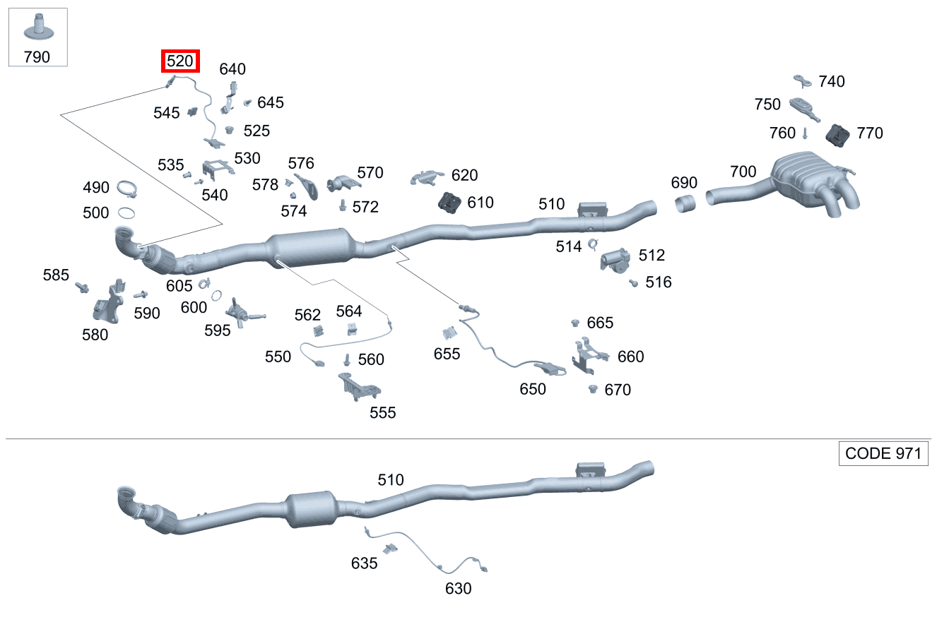 Nox-Sensor GLE 450 d 4MATIC Coupé 167