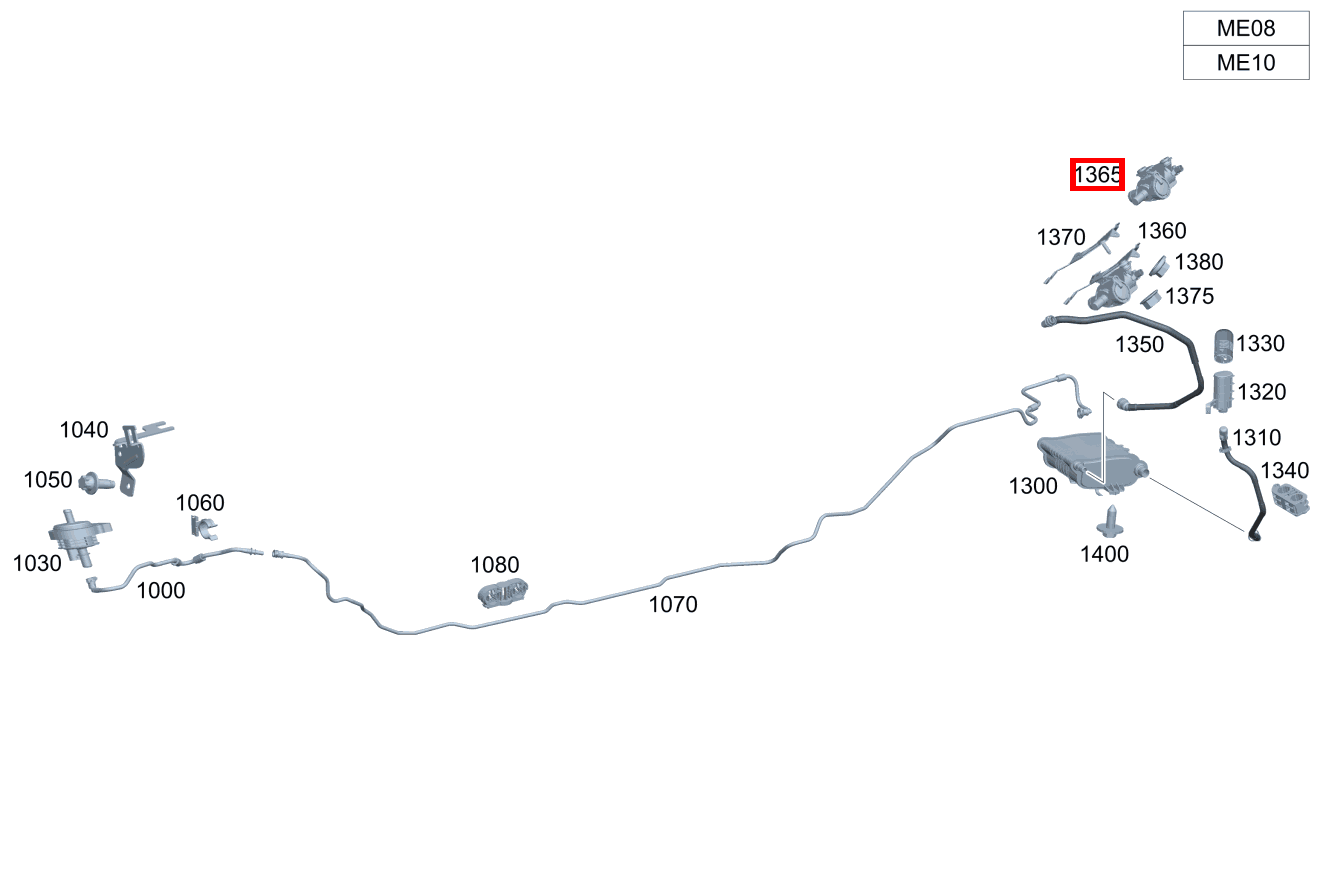 Absperrventil Aktivkohlefilter GLA 250 e 247 Absperrventil Aktivkohlefilter GLA 250 e 247