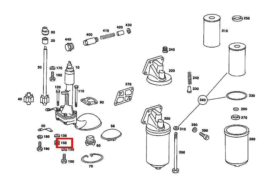 Mutter OELPUMPENGEHAEUSE-UNTERTEIL AN OBERTEIL; M6 250 123 Mutter OELPUMPENGEHAEUSE-UNTERTEIL AN OBERTEIL; M6 250 123