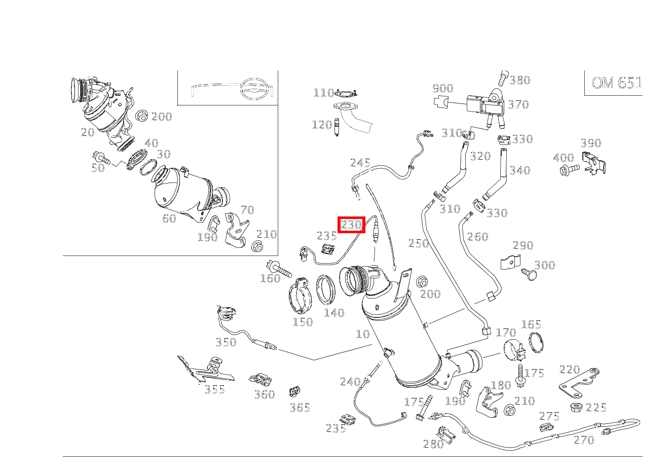Lambdasonde Regelsonde vor Katalysator E220CDI C 207