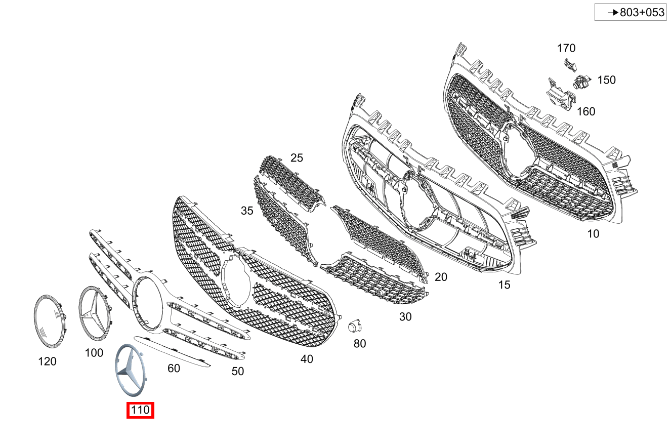Mercedes-Stern CLA 118, E 211, A 177 und weitere kaufen