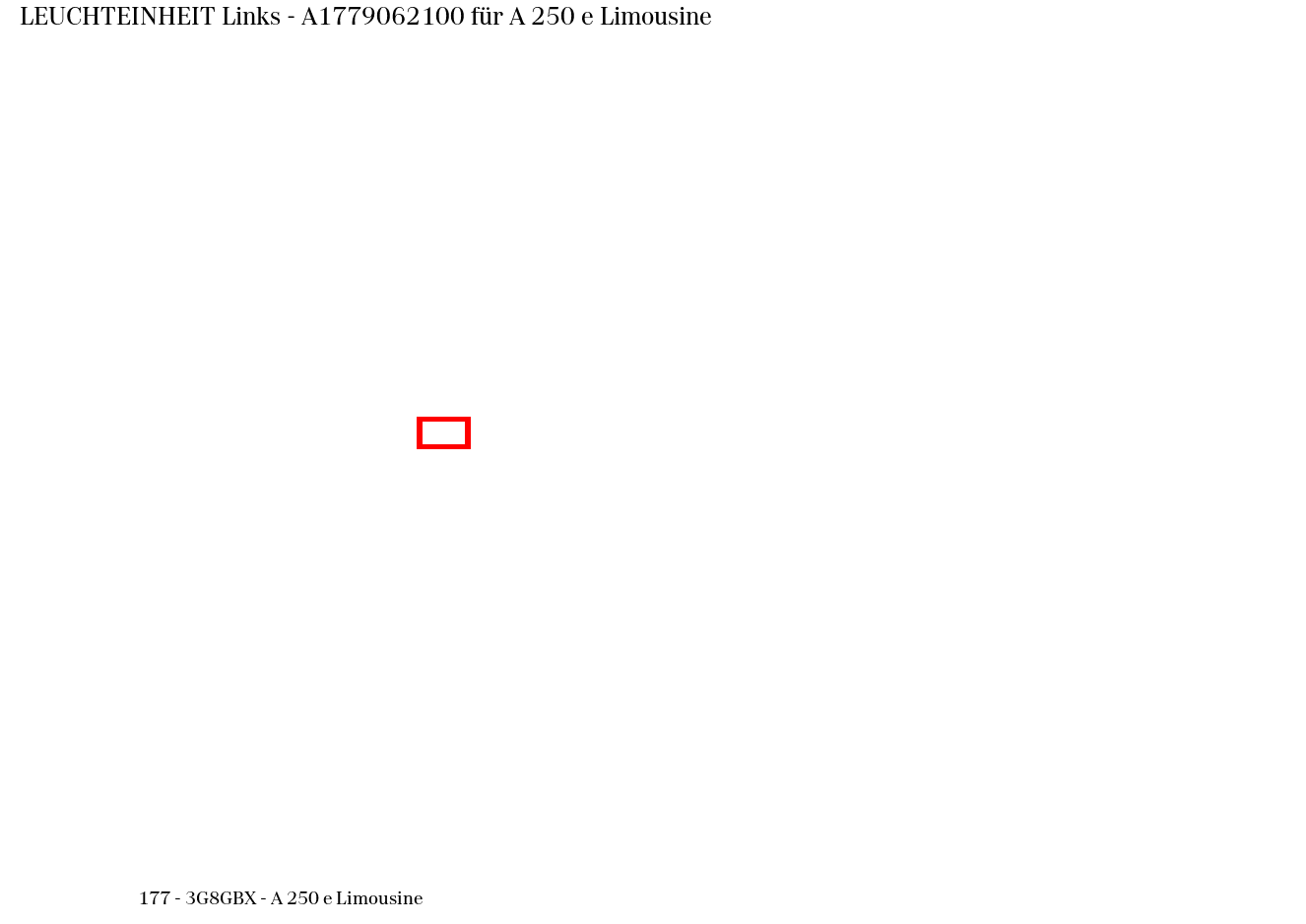 Leuchteinheit Links A 250 e Limousine 177