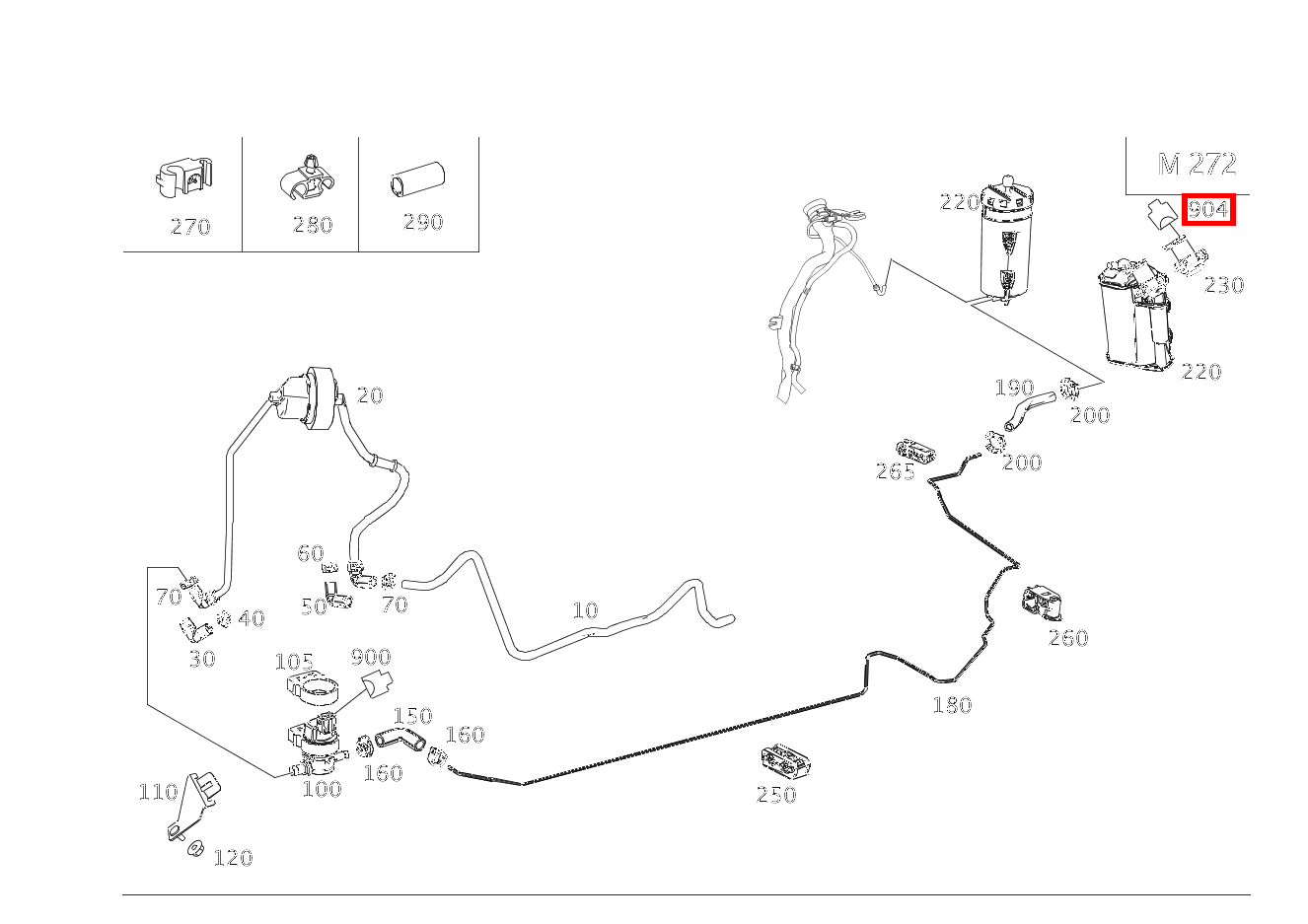 Buchsengehäuse ABSPERRVENTIL AKTIVKOHLEFILTER Y58/4; 2-PIN 0.40 GLK350 4M 204 Buchsengehäuse ABSPERRVENTIL AKTIVKOHLEFILTER Y58/4; 2-PIN 0.40 GLK350 4M 204