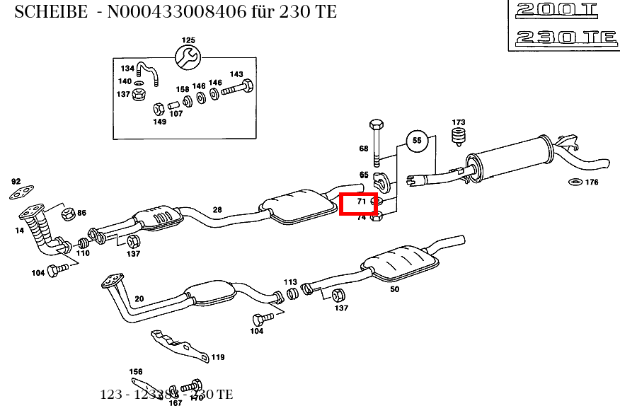 Scheibe 230 TE 123 Scheibe 230 TE 123