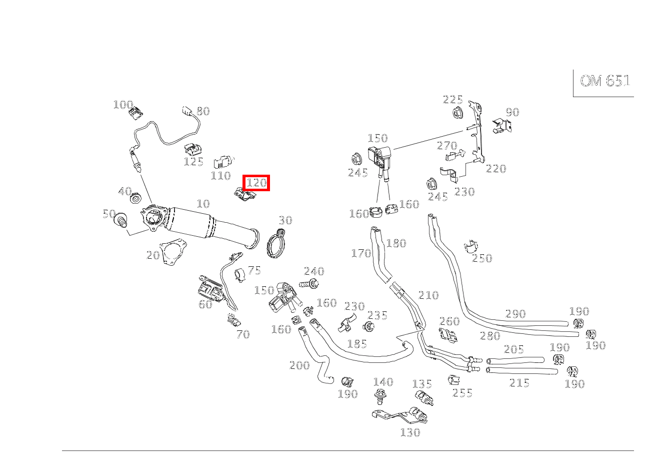 Schelle BEFESTIGUNG NOX-SONDENLEITUNG AN ABSCHIRMBLECH; 18.0X18.5 MM CLA 200 Shooting Brake d 117