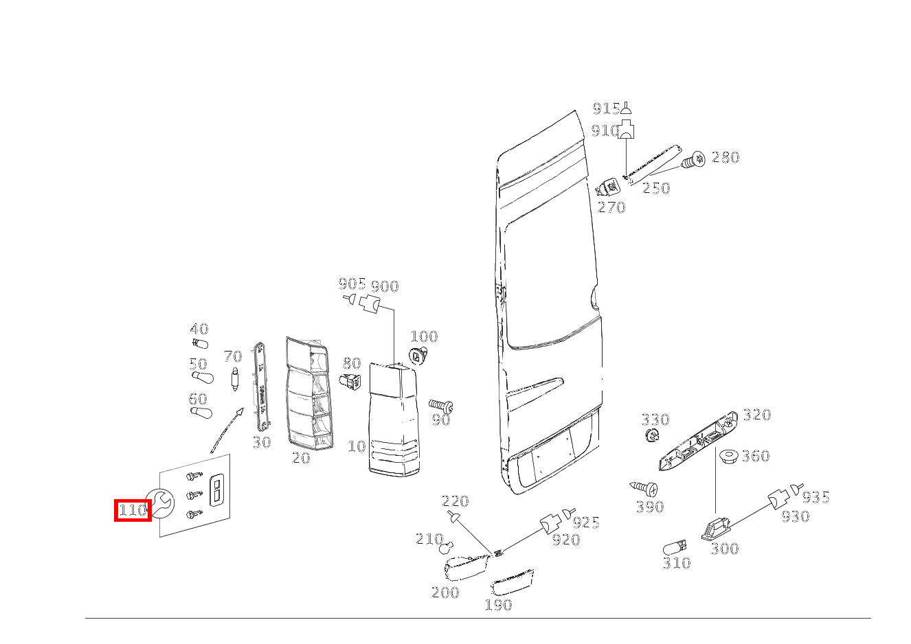 REP.SATZ HECKLEUCHTE HECKLEUCHTE 906 REP.SATZ HECKLEUCHTE HECKLEUCHTE 906