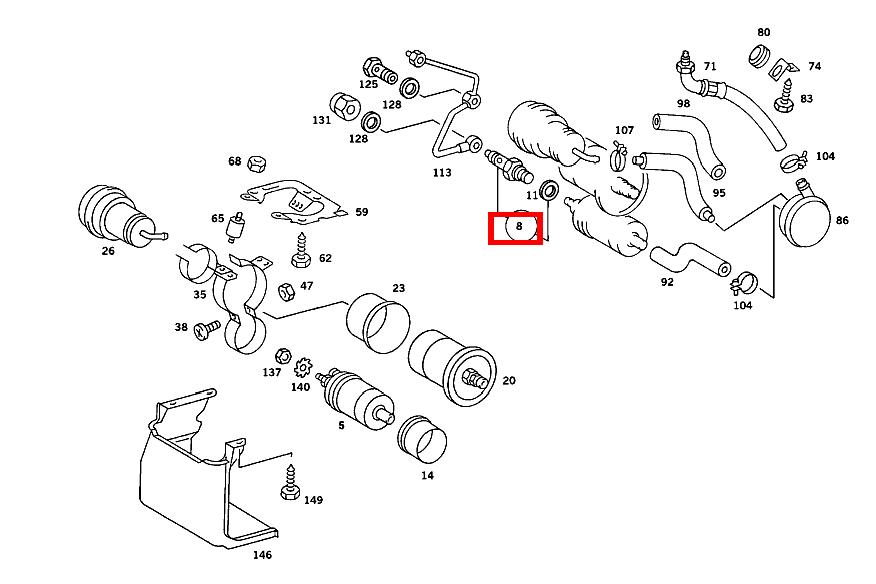 TEILESATZ VENTIL 500 SEC-126 126 TEILESATZ VENTIL 500 SEC-126 126