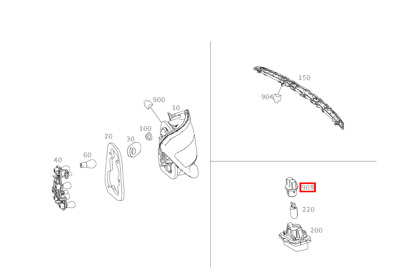 Lampenfassung KENNZEICHENLEUCHTE RECHTS E19/2 C 180 KOMPRESSOR T-Modell BlueEFFICIENCY 240 Lampenfassung KENNZEICHENLEUCHTE RECHTS E19/2 C 180 KOMPRESSOR T-Modell BlueEFFICIENCY 240