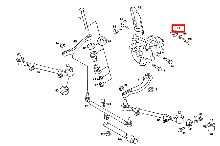 Lenkungskupplung 560 SL 107