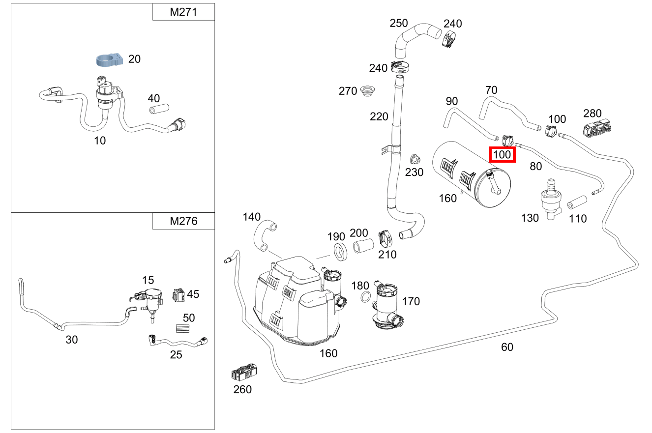 Schelle BEFESTIGUNG ENTLUEFTUNGSLEITUNG; 15.5-17.5 MM SLK55 AMG 172