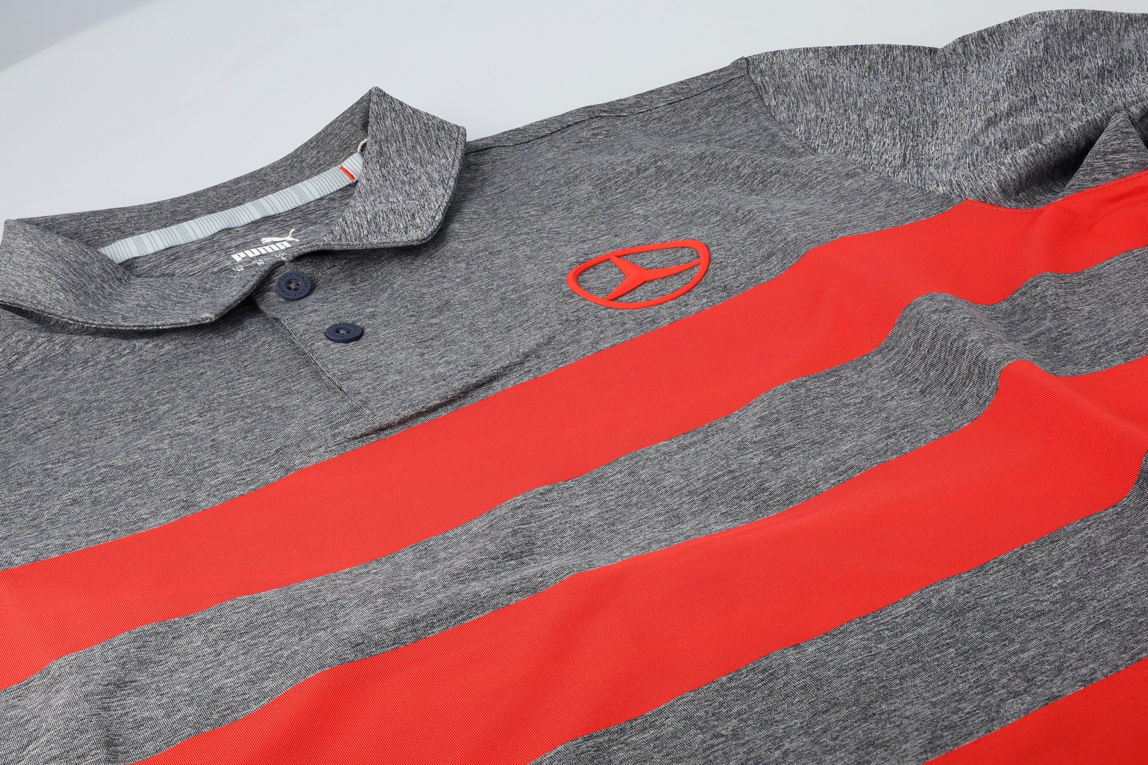 Mercedes-Benz - Golf-Poloshirt Herren, grau