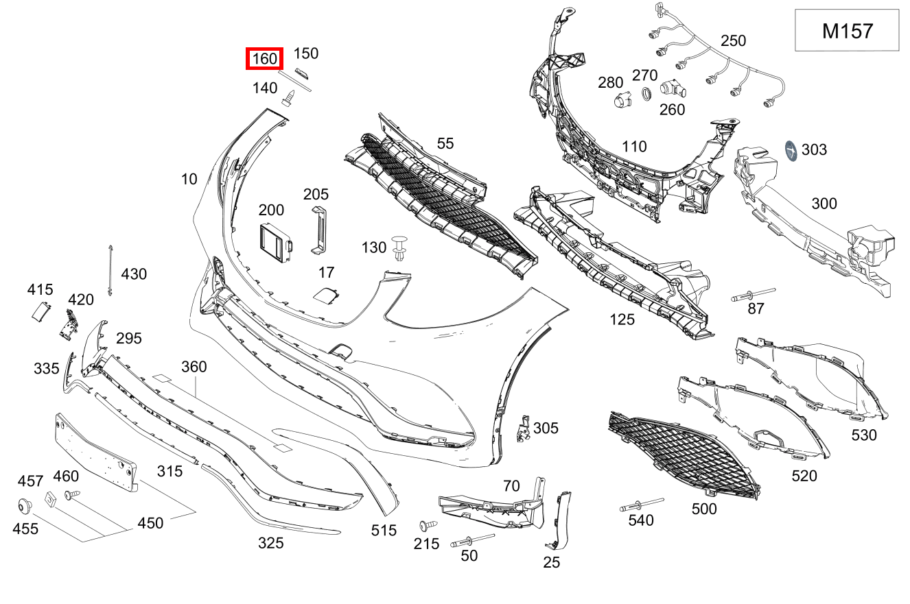 Zwischenlage LINKS Mercedes-AMG GLE 63 S 4MATIC Coupé 292