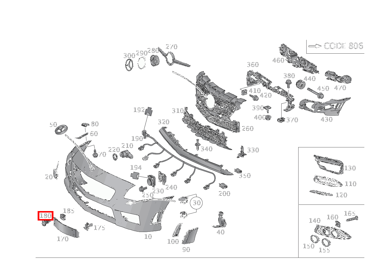 LINSENKOPFSCHR. KENNZEICHENBLENDE; 5X12 SLK55 AMG 172 LINSENKOPFSCHR. KENNZEICHENBLENDE; 5X12 SLK55 AMG 172