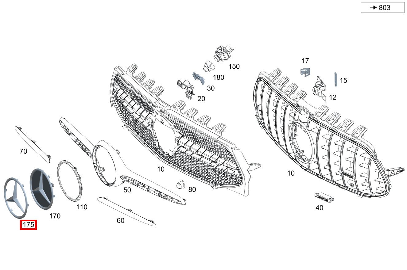 Mercedes-Stern CLA 118, E 211, A 177 und weitere kaufen