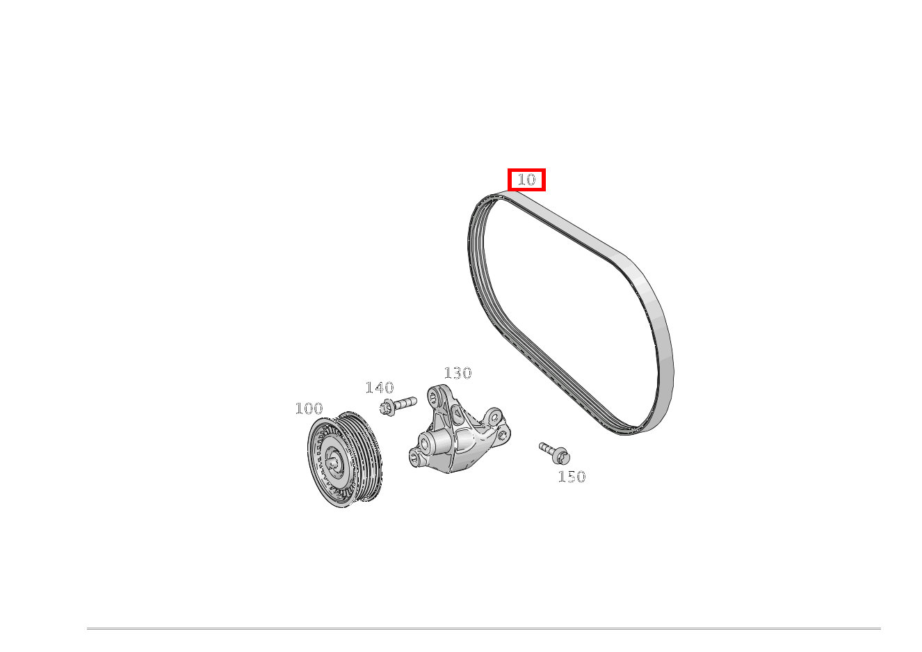 Keilrippenriemen 24.92 X 2005 GLS 350 d 4MATIC 166