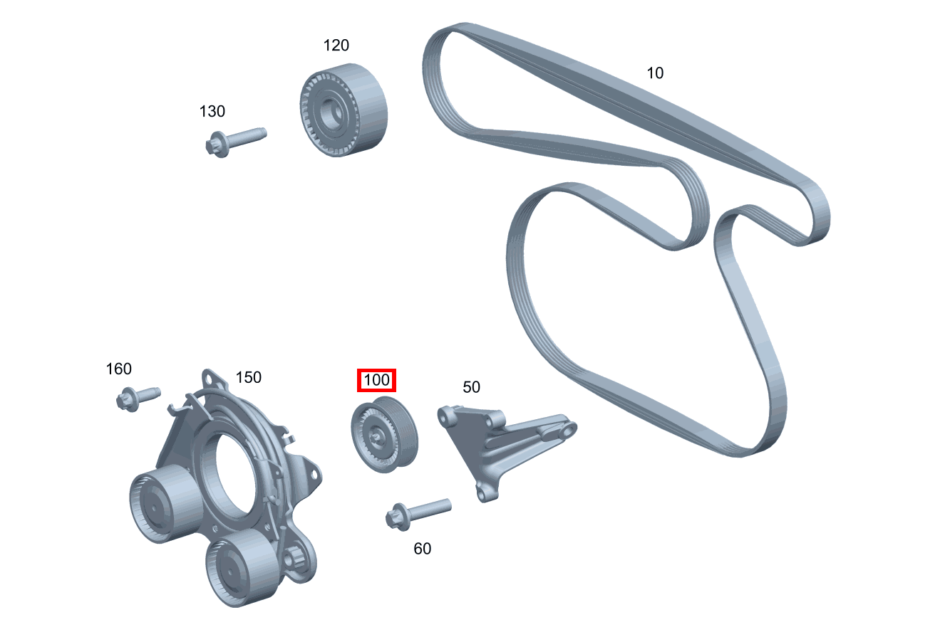 Umlenkrolle E 450 4MATIC Cabriolet BCA 238 Umlenkrolle E 450 4MATIC Cabriolet BCA 238
