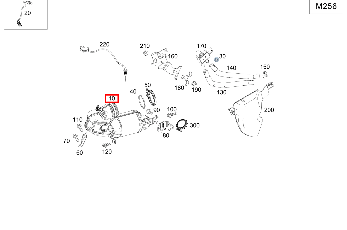Abgasleitung Mercedes-AMG GT 43 4MATIC+ BCA 290