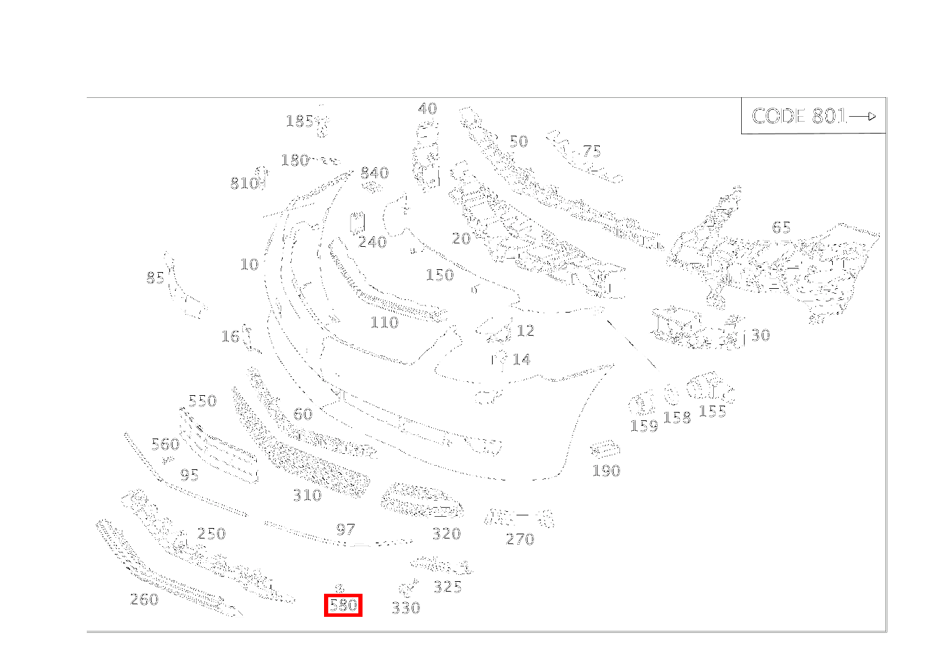 Clipsmutter Befestigung Kennzeichenblende CL 65AMG 216 Clipsmutter Befestigung Kennzeichenblende CL 65AMG 216