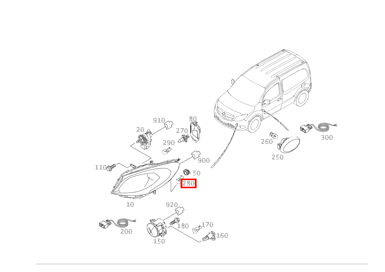 Glühlampe Blinkleuchte links; 12V-21W 111 CDI 415