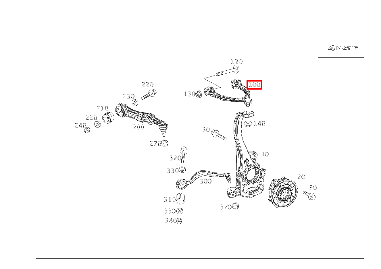 Querlenker Rechts CLK 320 COUPE 209