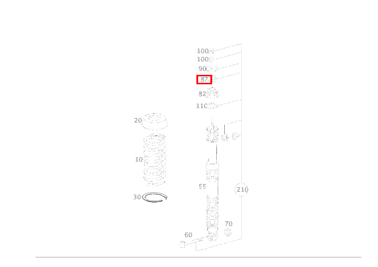 Gummipuffer STOSSDAEMPFER AN KAROSSERIE C 320 4MATIC T-Modell 203