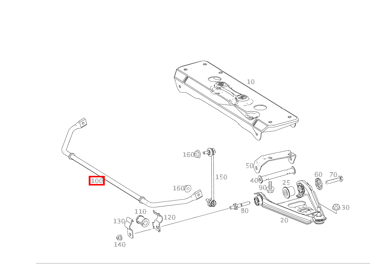 Drehstab VORN fortwo coupé mhd 52 kW 460