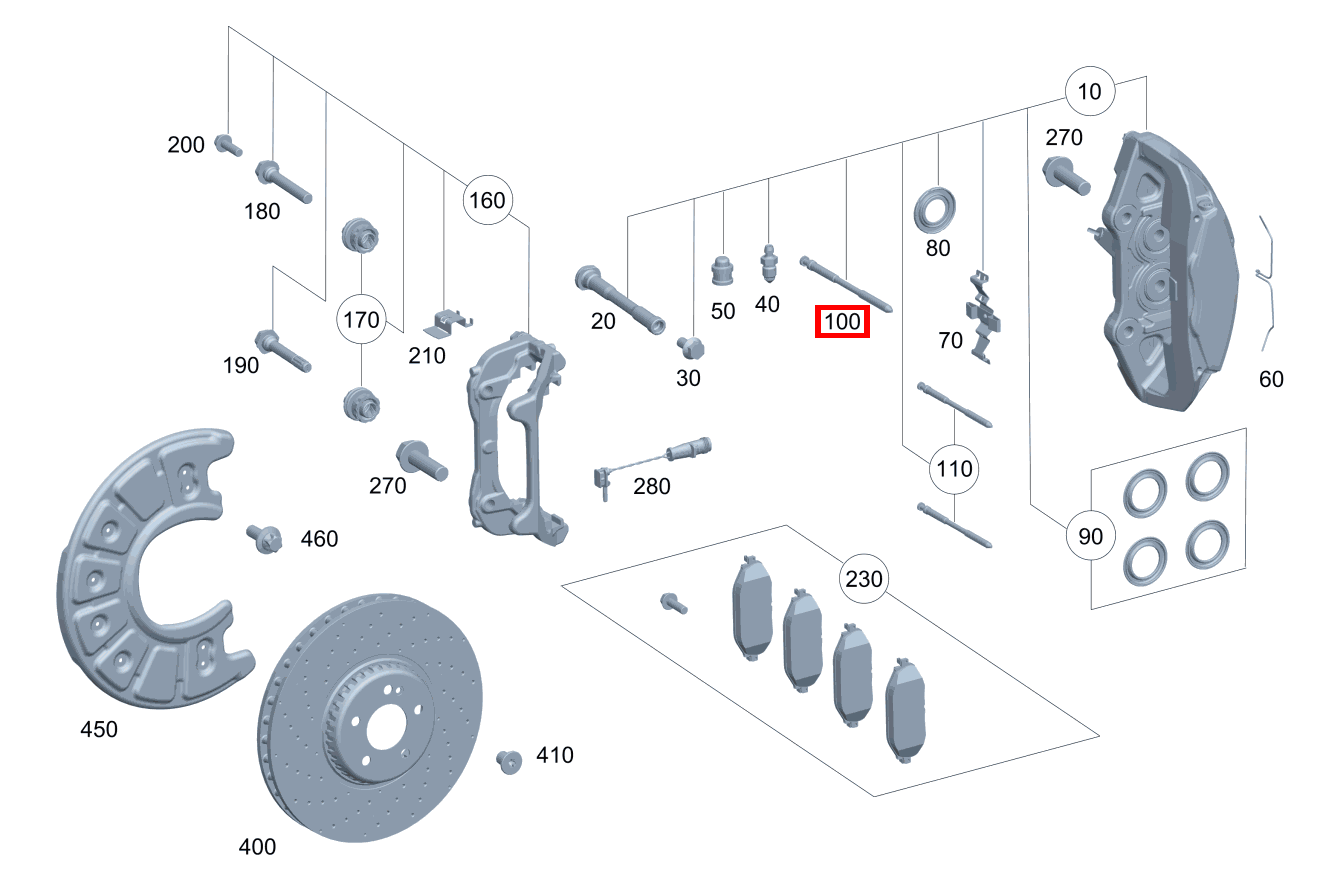 FUEHRUNGSBOLZEN Bremssattel links und rechts SPORT-UTILITY-VEHICLE BRENNSTOFFZELLE 253 FUEHRUNGSBOLZEN Bremssattel links und rechts SPORT-UTILITY-VEHICLE BRENNSTOFFZELLE 253