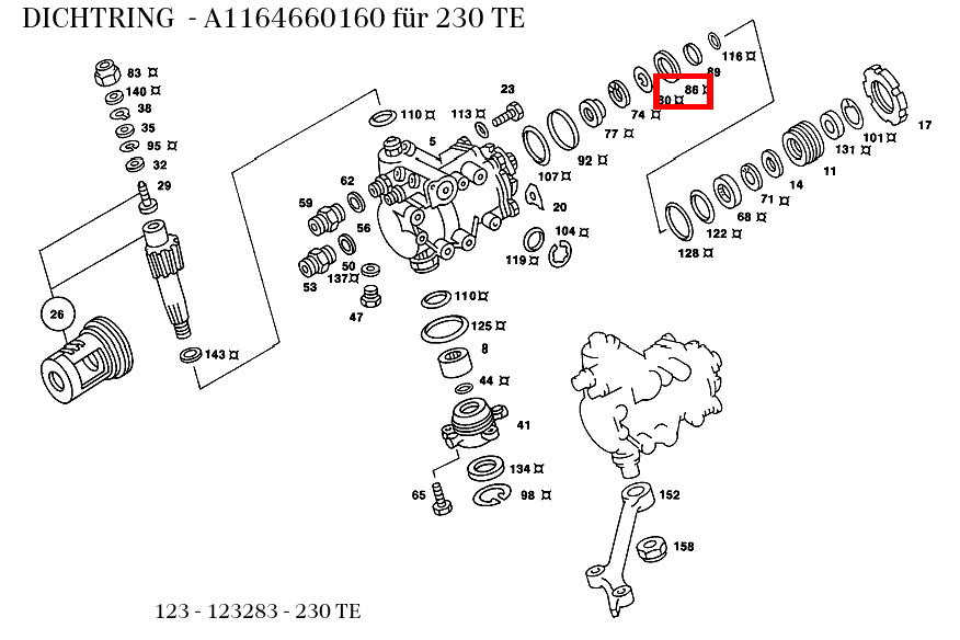 Dichtring 230 TE 123