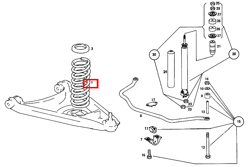 Vorderachsfeder HAERTERE FEDERUNG 250 115