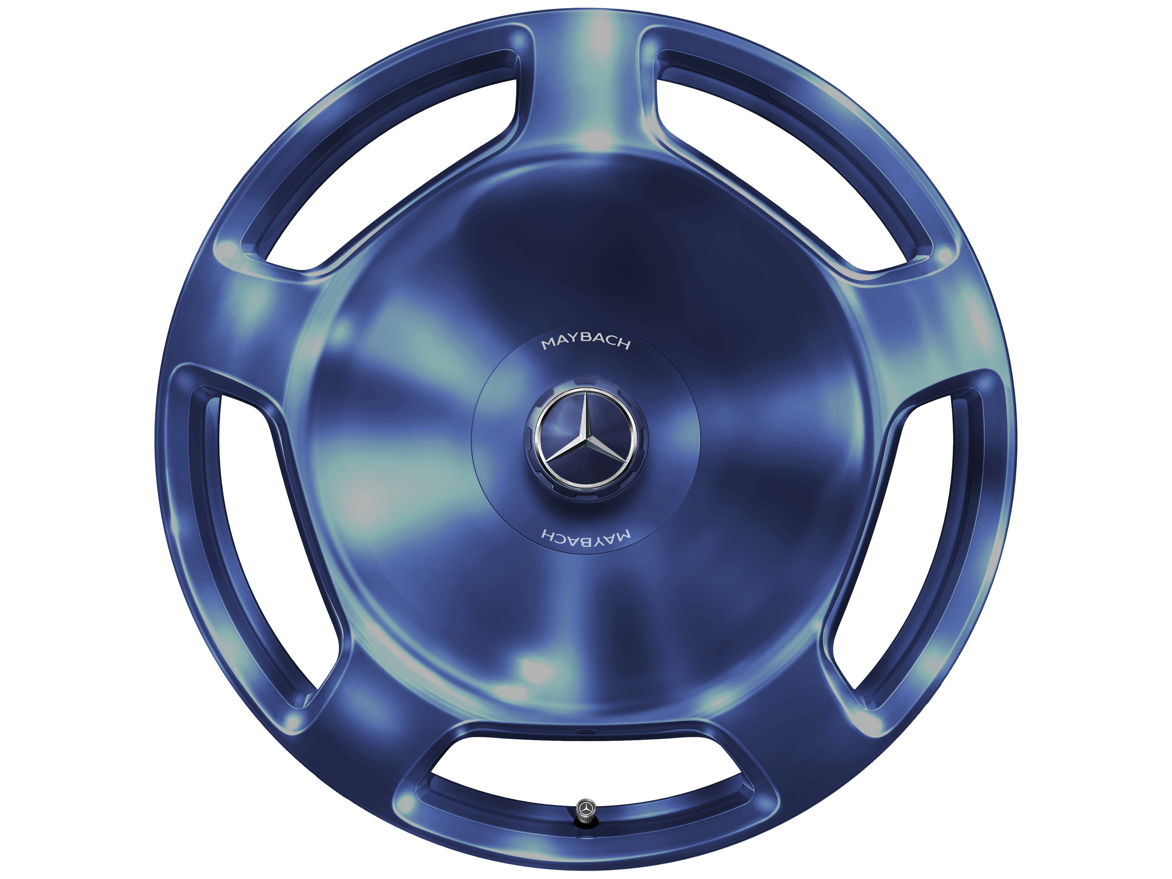 Mercedes-Benz - 5-Loch-Rad, 20 Zoll 9 J x 20 ET 34, nautikblau, poliert