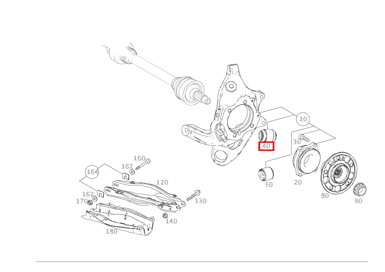 TRAGGELENK Federlenker an Radträger rechts Mercedes-AMG E 63 S 4MATIC+ T-Modell 213 TRAGGELENK Federlenker an Radträger rechts Mercedes-AMG E 63 S 4MATIC+ T-Modell 213