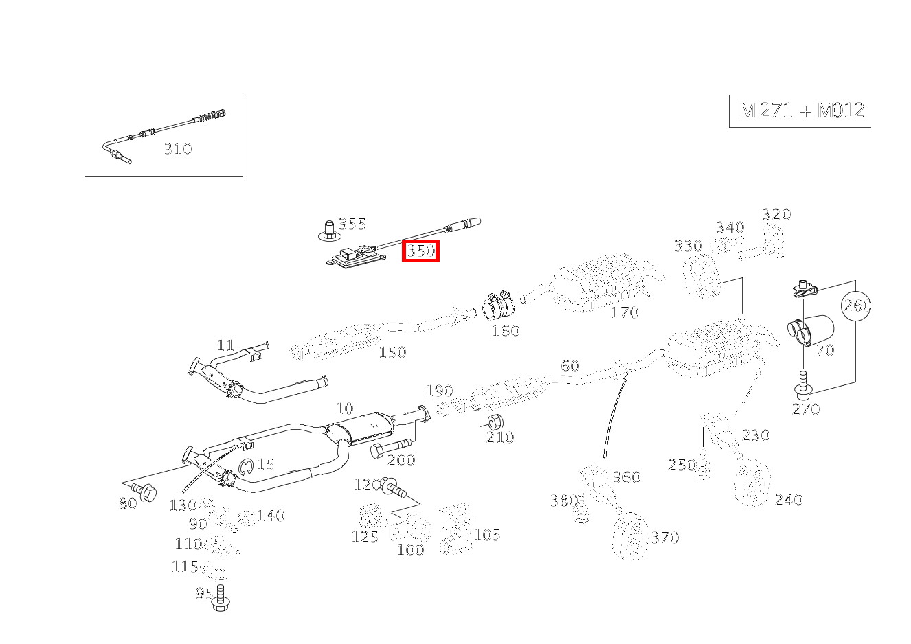 Nox-Sensor NOX-SENSOR NACH KATALYSATOR C 200 KOMP DE (CL) 203 Nox-Sensor NOX-SENSOR NACH KATALYSATOR C 200 KOMP DE (CL) 203