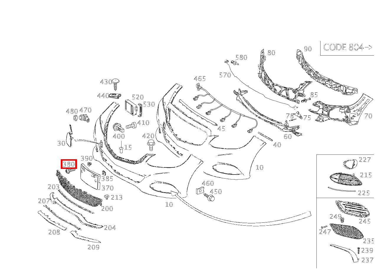 LINSENKOPFSCHR. KENNZEICHENSCHILD AN BLENDE; 5X12 E 200 Limousine 213 LINSENKOPFSCHR. KENNZEICHENSCHILD AN BLENDE; 5X12 E 200 Limousine 213