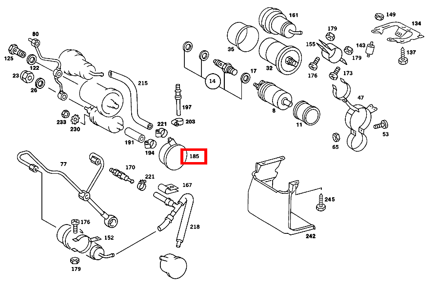 DAEMPFERBEHAELTER für SLC 107, SE 126, E 123-Klasse kaufen