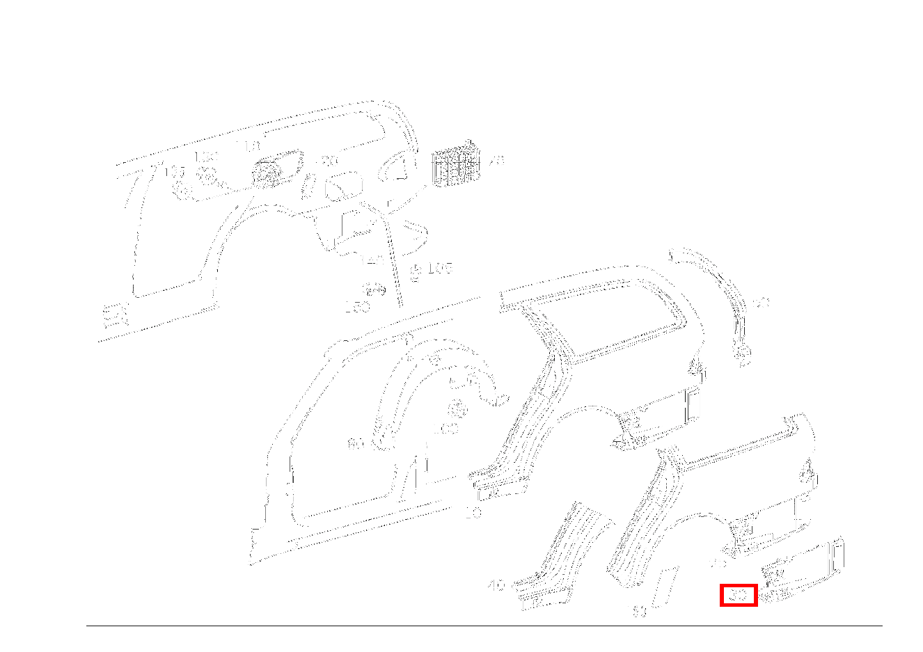 Boden KOTFLUEGEL HINTEN LINKS E280 210