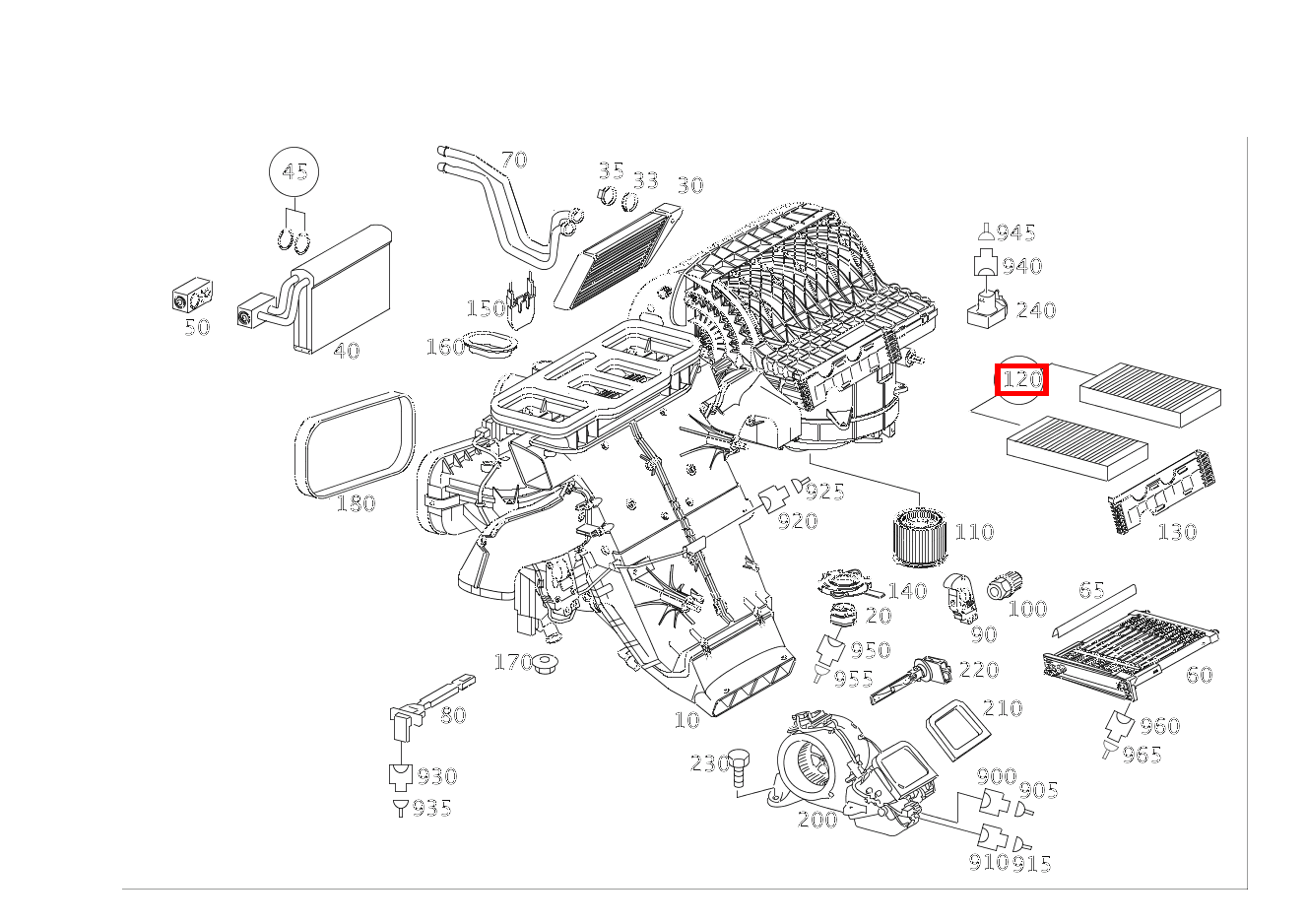 Aktivkohlefilter TEILESATZ GL 500 4MATIC Off-Roader 164 Aktivkohlefilter TEILESATZ GL 500 4MATIC Off-Roader 164