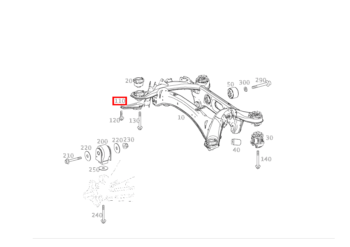 Anschlagplatte RECHTS E350 4M C 207