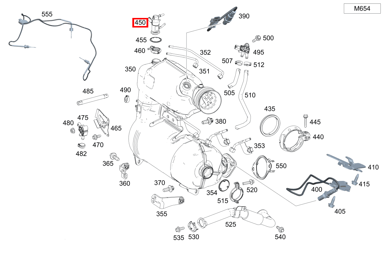 EINSPRITZDUESE ADDITIV Abgasleitung vorn CLA 220 d 4MATIC Shooting Brake 118 EINSPRITZDUESE ADDITIV Abgasleitung vorn CLA 220 d 4MATIC Shooting Brake 118