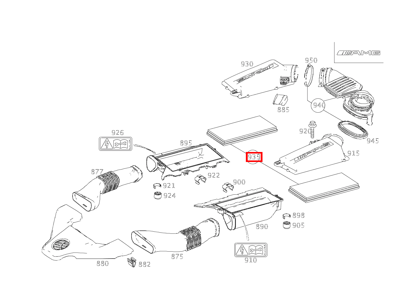 Filtereinsatz TEILESATZ E 63 AMG T-Modell 211