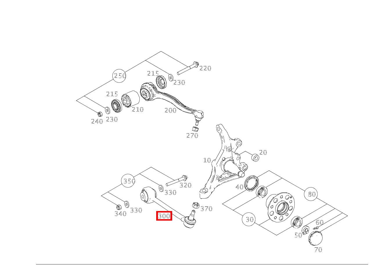 Querstrebe Rechts C 180 205