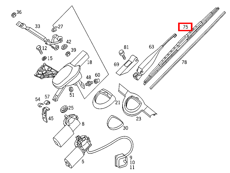Wischerblatt 200 T -124 124