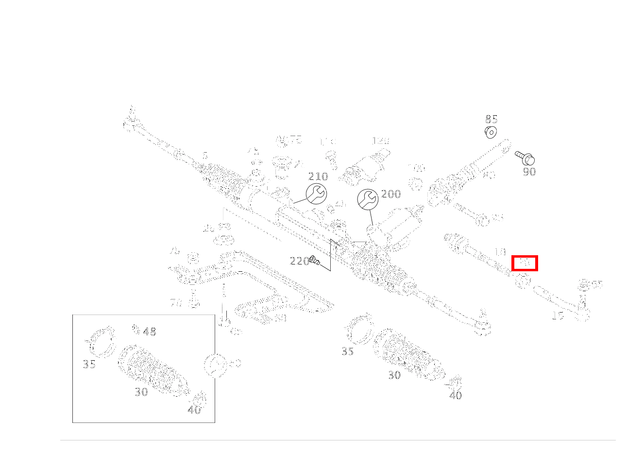 Sechskantmutter SPURSTANGE; M14X1.5 CL 65 AMG Coupé 215 Sechskantmutter SPURSTANGE; M14X1.5 CL 65 AMG Coupé 215