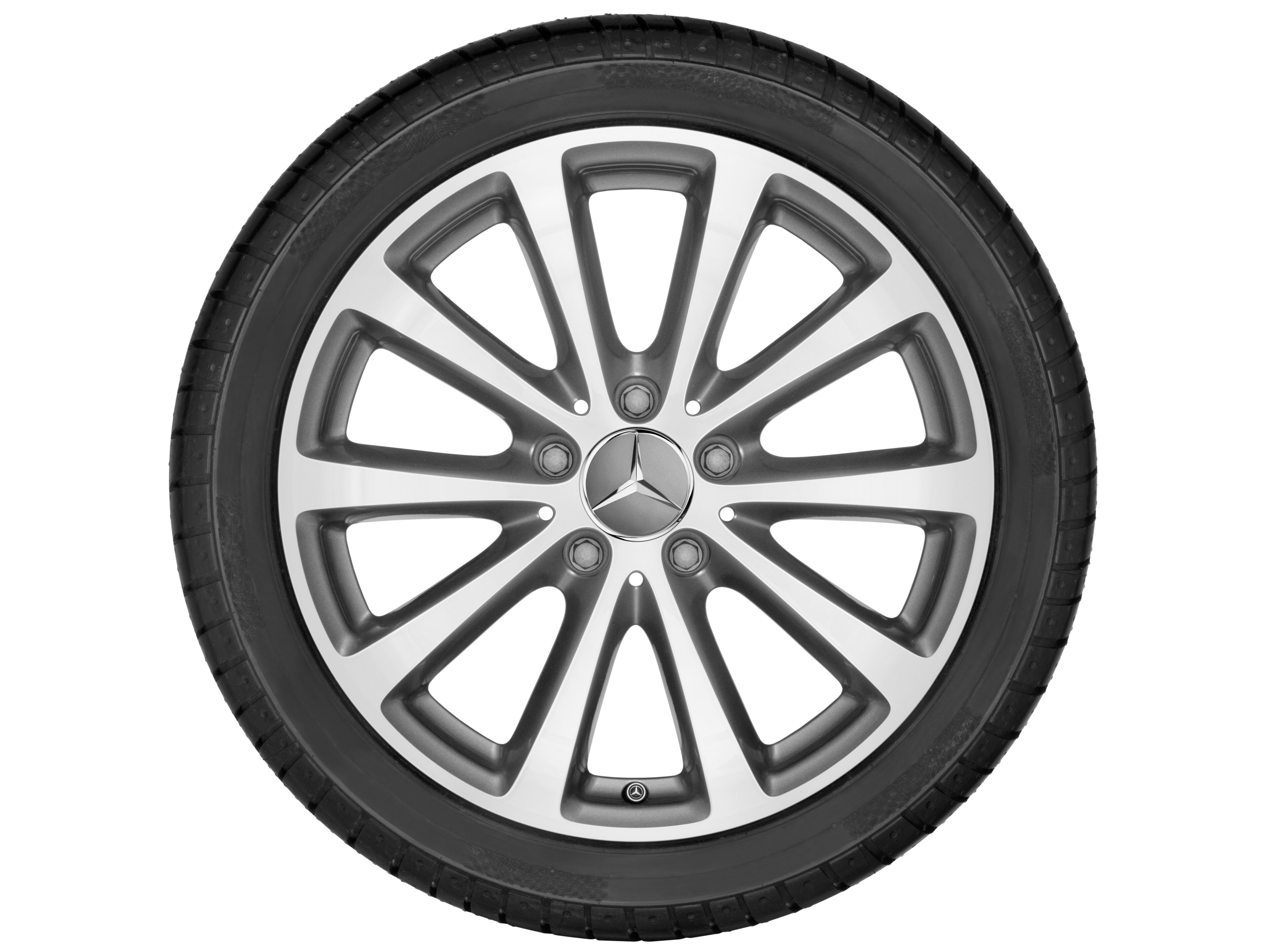 Mercedes-Benz - 10-Speichen-Rad, 43,2 cm (17 Zoll), glanzgedr 10-Speichen-Rad, 43,2 cm (17 Zoll), glanzgedr