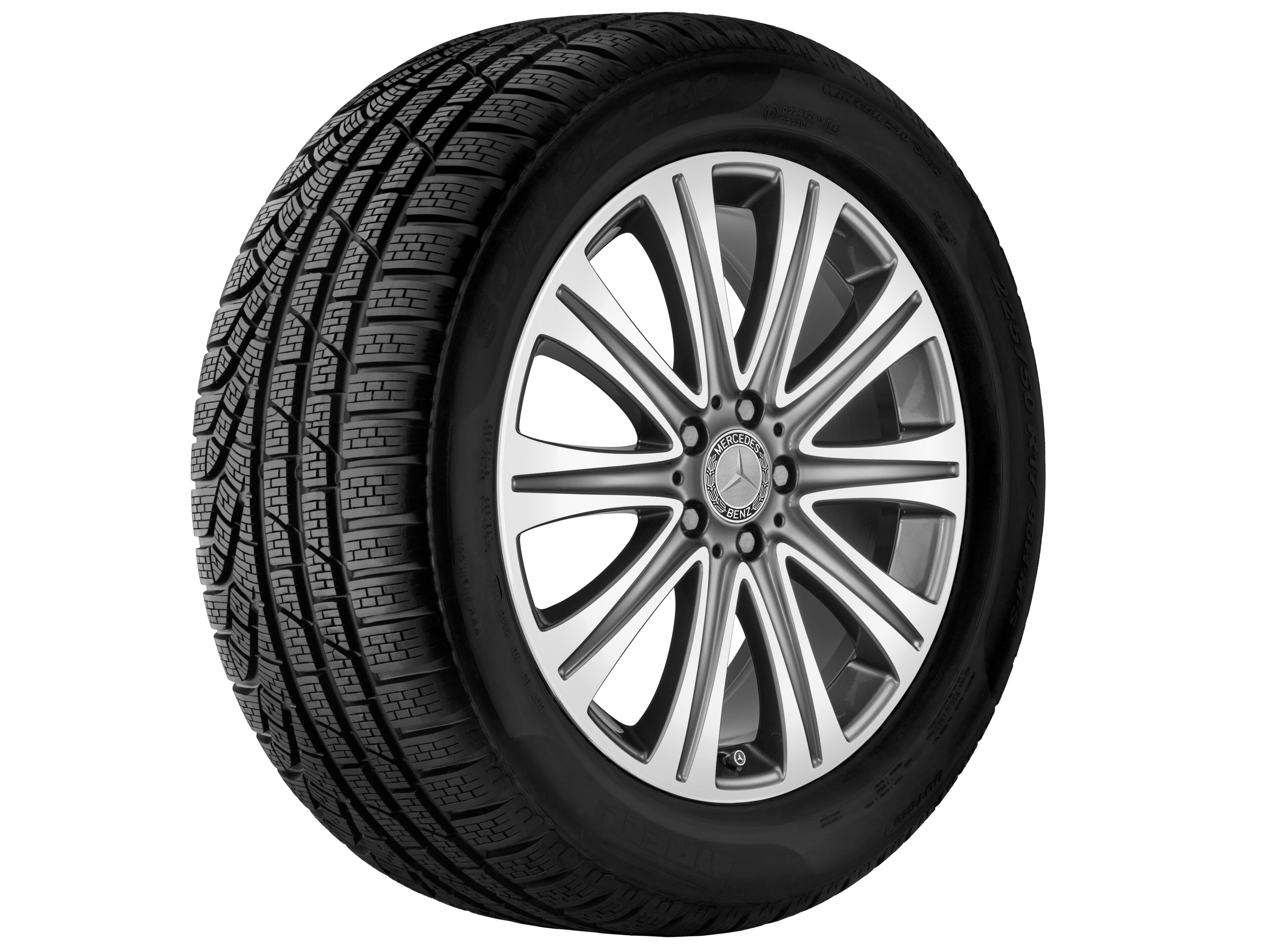 10-Speichen-Rad, 48,3 cm (19 Zoll), glanzgedr