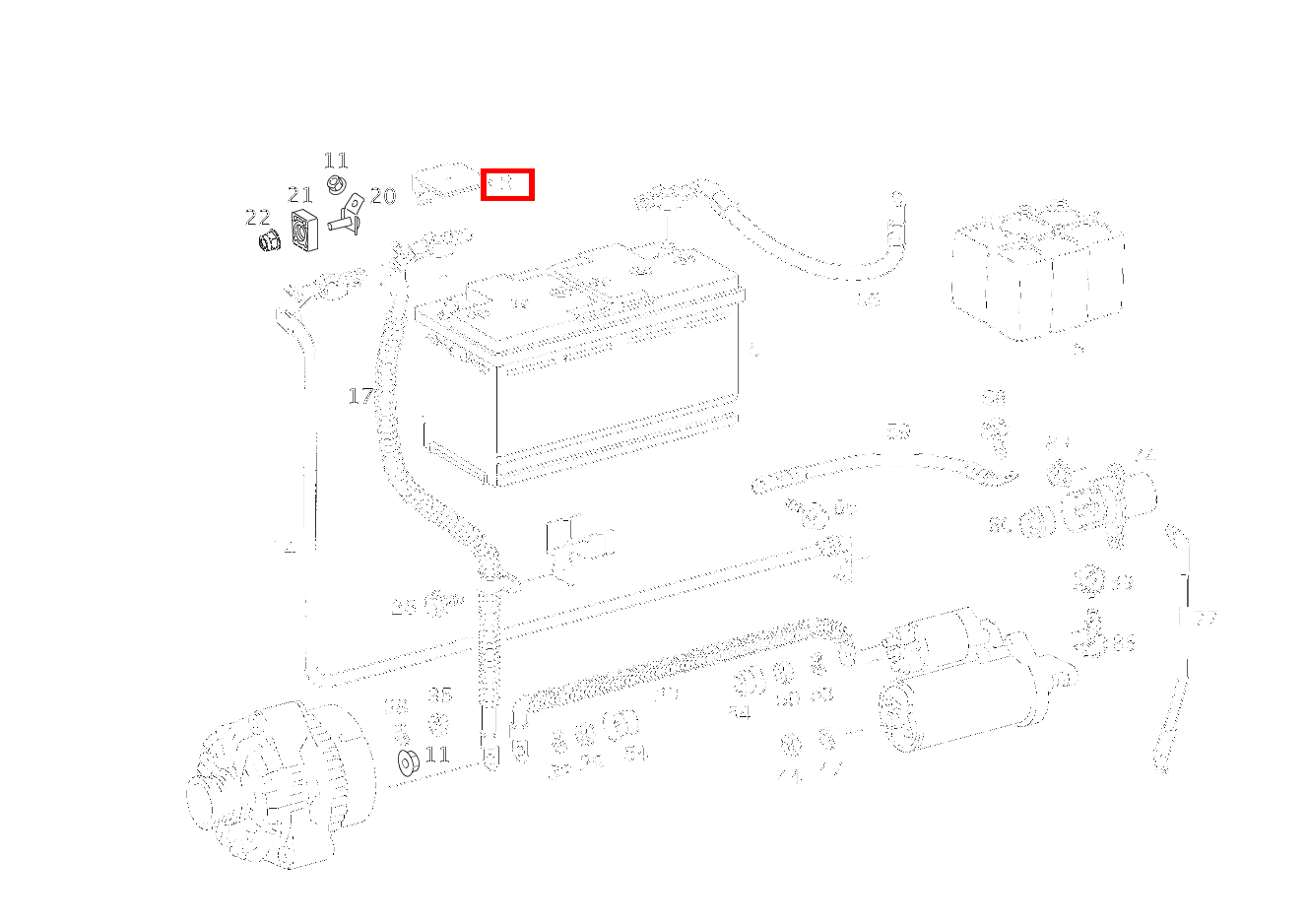 Schutzkappe BATTERIE-PLUSPOL ML 500 Off-Roader 163