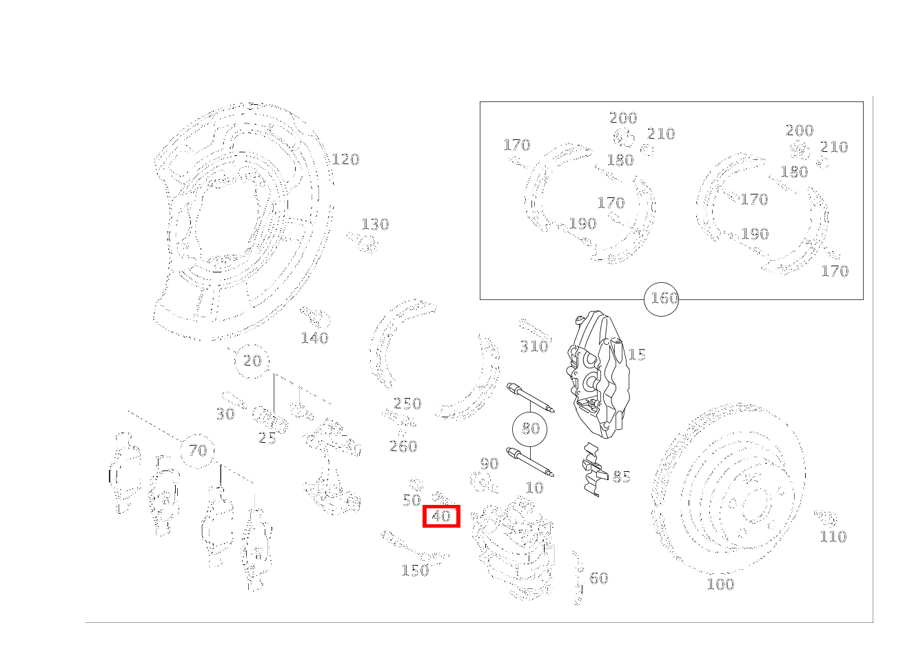 TEILESATZ ENTLUEFT.VENTIL Bremssattel CLS 63 AMG Coupé 219 TEILESATZ ENTLUEFT.VENTIL Bremssattel CLS 63 AMG Coupé 219