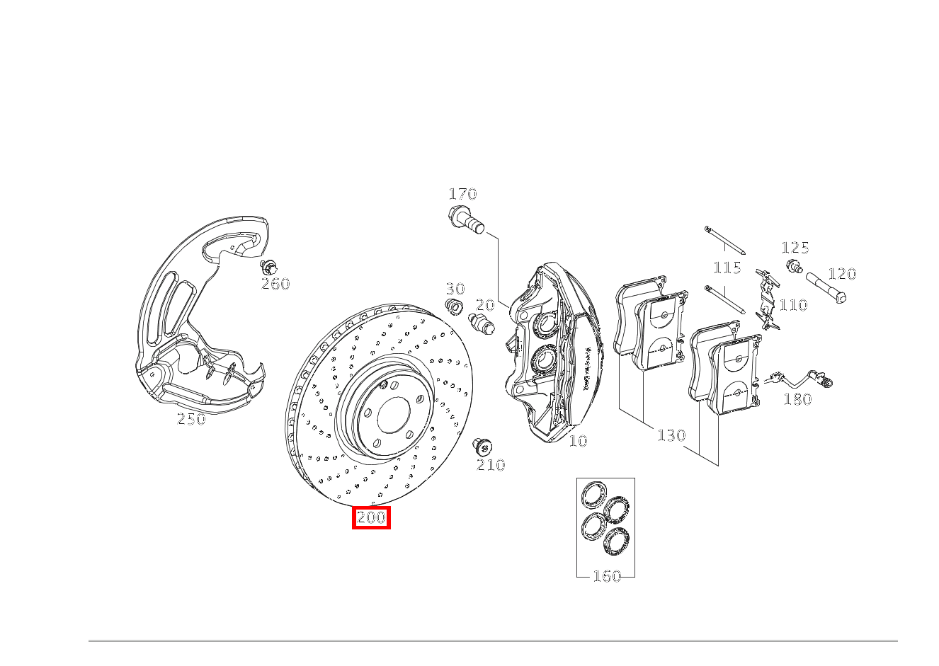 Bremsscheibe belüftet Rechts S350 L BT 222