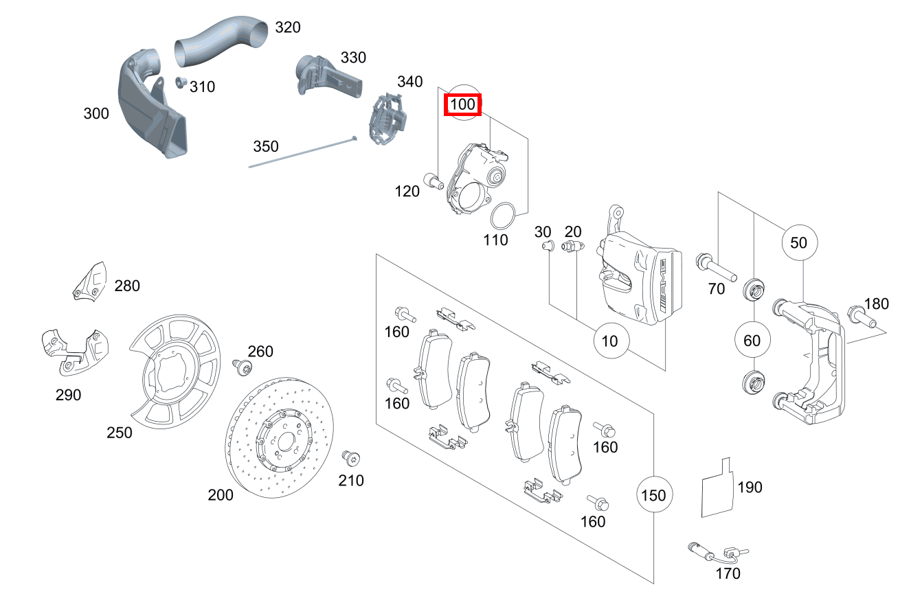 Aktuator Links Mercedes-AMG GT S 197 Aktuator Links Mercedes-AMG GT S 197