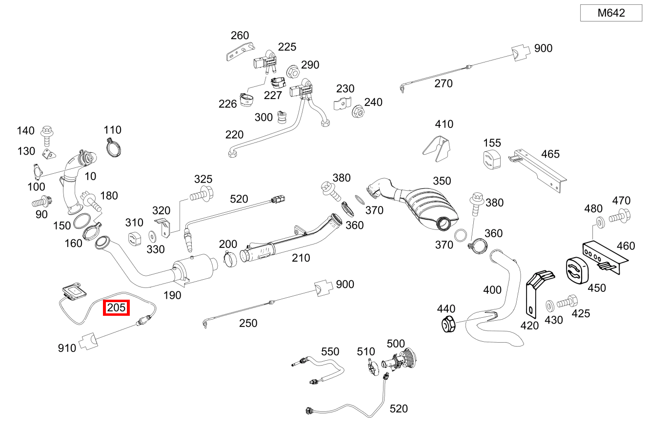 Nox-Sensor VOR PARTIKELFILTER G 500 Off-Roader lang BCA 463 Nox-Sensor VOR PARTIKELFILTER G 500 Off-Roader lang BCA 463