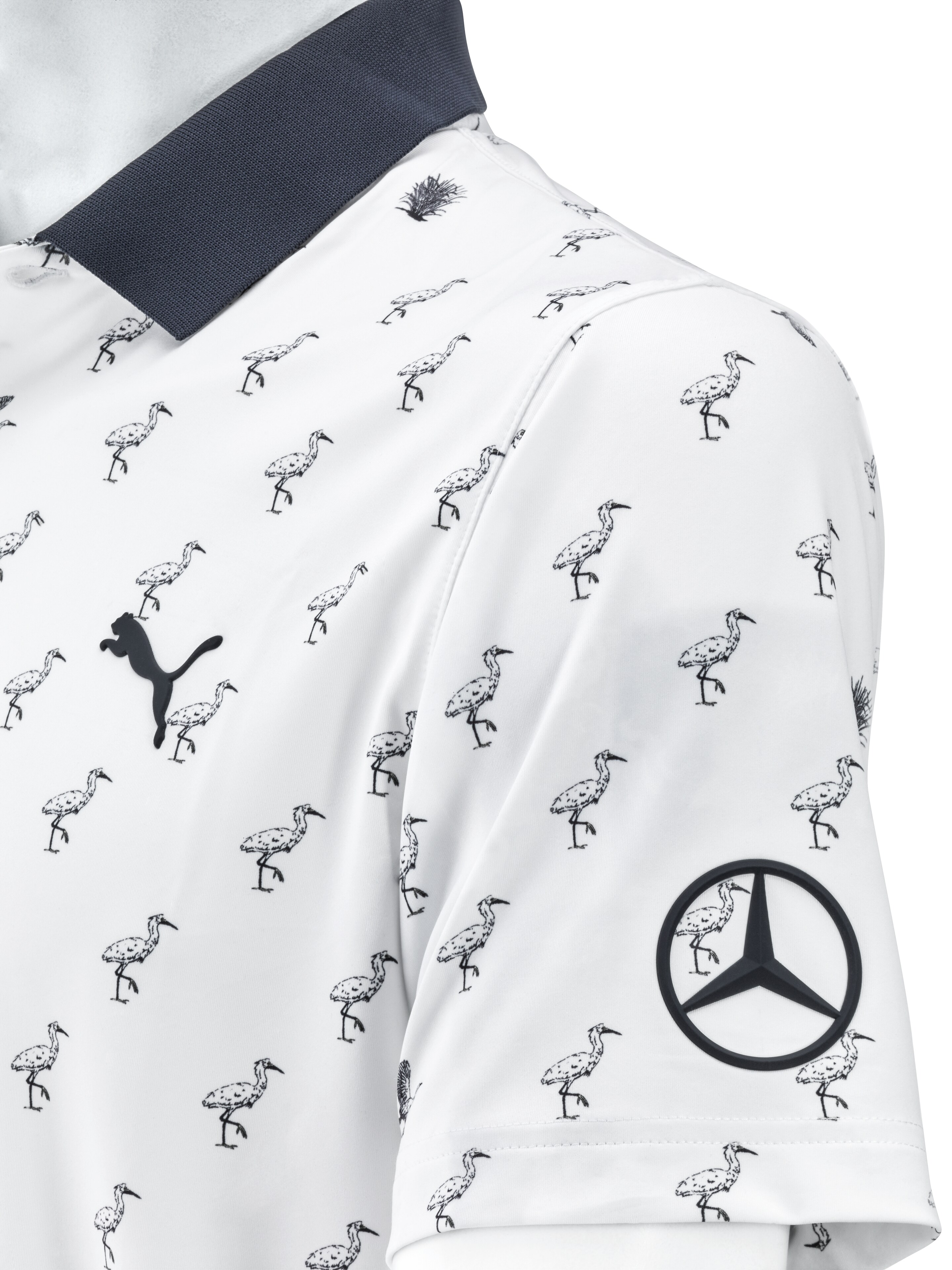 Mercedes-Benz - Golf-Poloshirt Herren, weiß